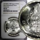 Egypt+Silver+AH1409+1989+5+Pounds+NGC+MS66+Mint-5%2C000+TOP+GRADED+KM%23+665+%28012%29