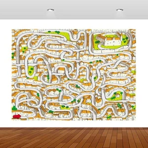 Kids Nursery Game Maze Snake Way 3D Smashed Wall Sticker Poster Vinyl Mural S522 - Picture 1 of 1