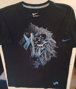 Nike Detroit Lions Calvin Johnson Lion Within Megatron Large Tee Shirt - Picture 1 of 12