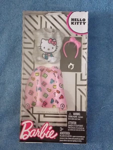 Barbie Hello Kitty Grey Top, Pink Skirt Fashion Set - Picture 1 of 2