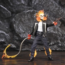 Custom Marvel Ghost Rider Robbie Reyes Fur Coat 6" Action Figure SHIELD Series 4