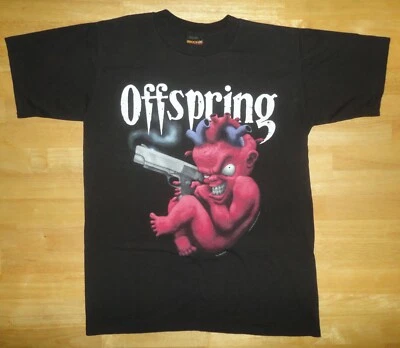 1994 Offspring Brockum Evil Devil Baby Gun Shirt Adult Large *NWOT* Vintage 90s - Image 1 of 4