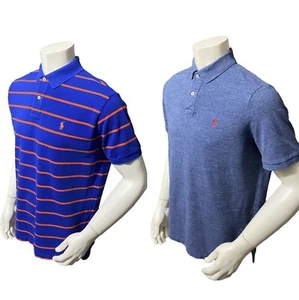 Lot Of 2 Polo Ralph Lauren Golf Mens Polo Shirts Size Adult Large L Short Sleeve - Picture 1 of 19