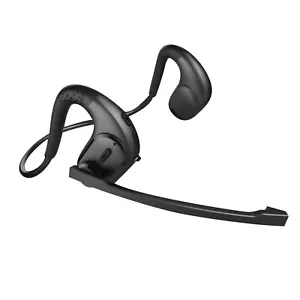 Black Bluetooth 5.3 Wireless Bone Conduction Open Ear Headphones With Mic - Picture 1 of 20