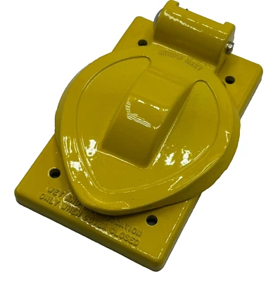 ARROW HART 7420CR LIFT LID COVER YELLOW WITH GASKET ⭐ - Image 1 of 4