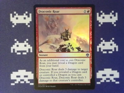 Foil Draconic Roar	 Iconic Masters - Magic the Gathering Red - Image 1 of 2