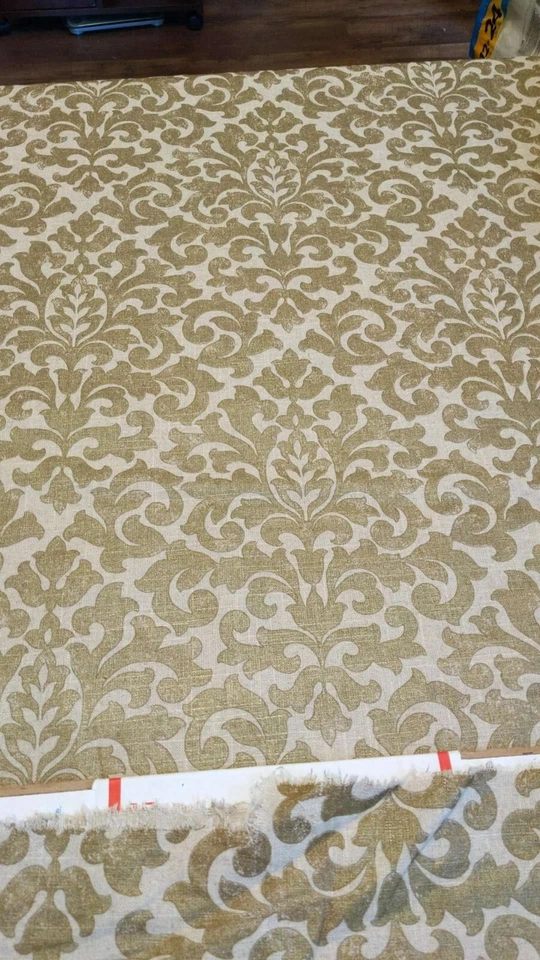 Waverly Gold Multiusos Vintage Essence Damasco Algodón/Lino Stock TTT Foto 1 de 1