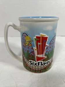 Six Flags Coffee Mug Looney Tunes Good Condition - Picture 1 of 6