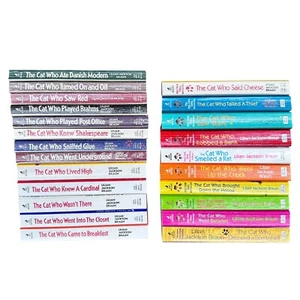"The Cat Who..." Series by Lilian Jackson Braun, Lot of 23 Paperback Books - Picture 1 of 16