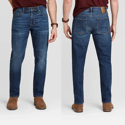 30x30 - Mens Athletic Fit Jeans - Goodfellow Co - Dark Blue - Image 1 of 4