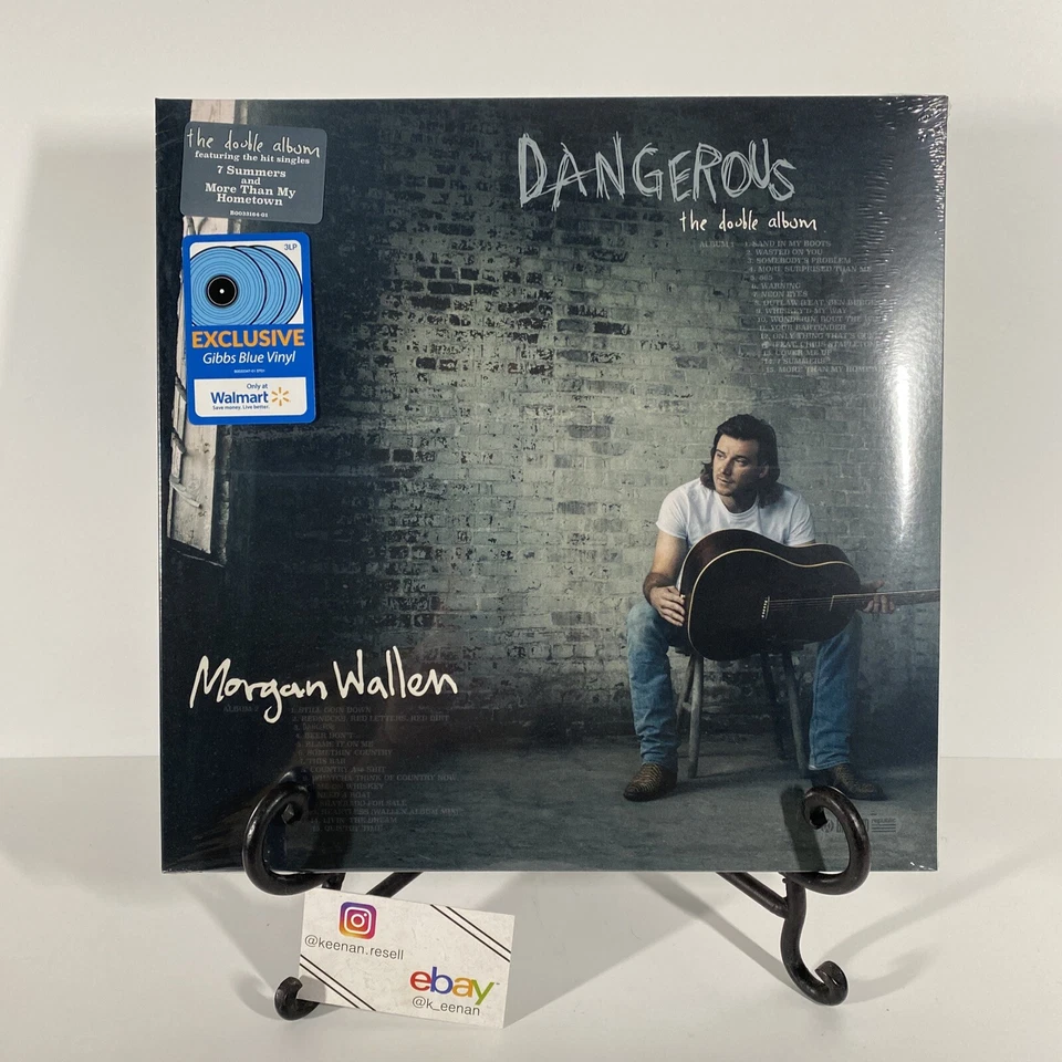 MORGAN WALLEN - DANGEROUS THE DOUBLE ALBUM 3XLP Blue Vinyl Brand New & Sealed! - Image 1 of 3