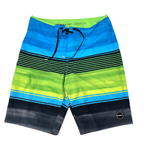 O'Neill Hyperfreak Blue Bathing Suit Board Shorts Mens Size 31