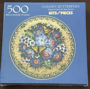 NEU Goldene Schmetterlinge Original Kunstwerk von Oleg Gavrilov 500 Stück Puzzle - Bild 1 von 2