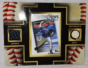 Roy Halladay Karte mit Stück Game getragen Trikot leichte Beschädigung auf der Rückseite - Bild 1 von 2