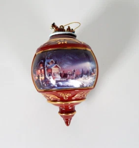 Terry Redlin Holiday Memories Heirloom Porcelain Ornament Hadley Collection - Picture 1 of 7