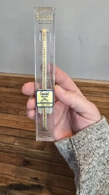 Pulseira de relógio feminina vintage NOS Speidel 2255/16 13-14 mm tom prata e ouro  - Imagem 1 de 4