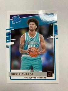 Nick Richards Rated Rookie RC 2020-21 Donruss Basketball Charlotte Hornets #222 - Picture 1 of 4