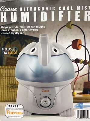Humidificador ultrasónico de niebla fría grúa Elliot Elephant 1 galón susurro silencioso Foto 1 de 4