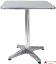 Tavolo tavolino quadrato con piede centrale per Bar Bistrot in Alluminio 60x60 c