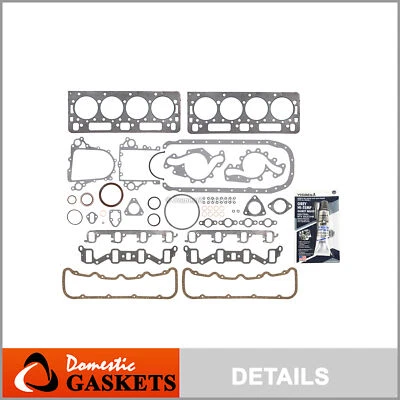 Fits 92-02 Chevrolet GMC Hummer 6.5L Turbo Diesel Full Gasket Set 0.010" thicker - Image 1 of 4