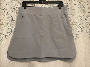 River & Rose Damen-Stretch-Skorts granitgrau Reißverschluss Größe Medium (30 Zoll x 16 Zoll) - Bild 1 von 9