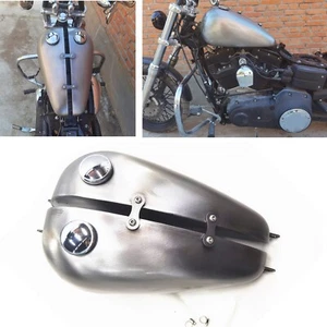 Tanque de combustible de gasolina modificado hecho a mano para motocicleta para Harley Dyna 1999-2003 2002 - Imagen 1 de 10