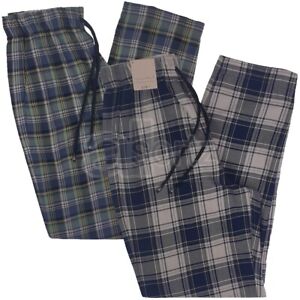 New Mens ex M S Loungewear Bottoms Cotton Checked Comfort Pyjamas Nightwear Gift