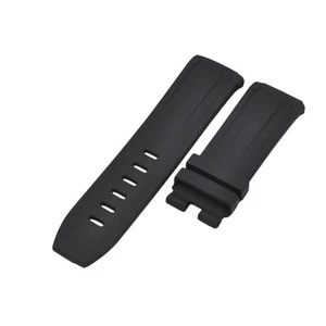 26 mm Schwarz Kautschuk Uhrenarmband für Audemars Piguet Royal Oak Schraubenabstand 17 mm - Bild 1 von 6