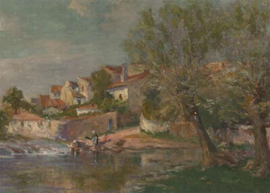Manner of J. Falconer Slater (1857-1937) - 20thC Oil, Laundry Day On The River - Picture 1 of 2