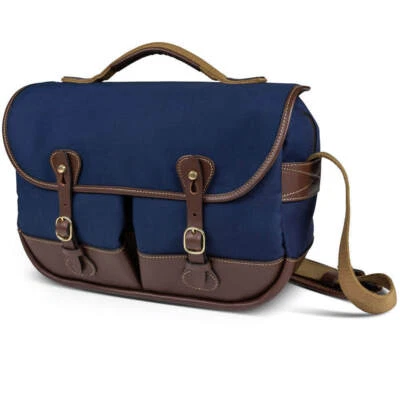 Billingham Mini Eventer - Bolsa para cámara - Lona azul marino / Chocolate Foto 1 de 4