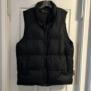 KC-TECH DOWN FILLED MEN'S VEST SIZE XL Black - Picture 1 of 6