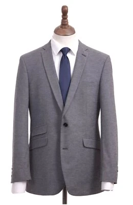 Mens Grey Suit Tailored Fit A39 Savile Row - Image 1 of 4