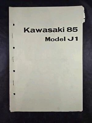 Libro manual de instrucciones de lista de piezas de motocicleta Kawasaki modelo J1 1985  Foto 1 de 4