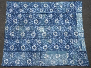 Vintage Sashiko Fabric Boro Indigo Blue Dyed Rugs Patchwork Cotton 195×165cm - Picture 1 of 20