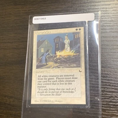 MTG Martyr's Cry LP The Dark Reserved List Rare Vintage Magic The Gathering - Image 1 of 4