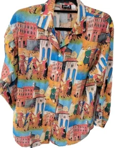 Camisa hawaiana ISLAND MOON Ford Modelo T Hombre Mangas Cortas con Botones M - Imagen 1 de 10
