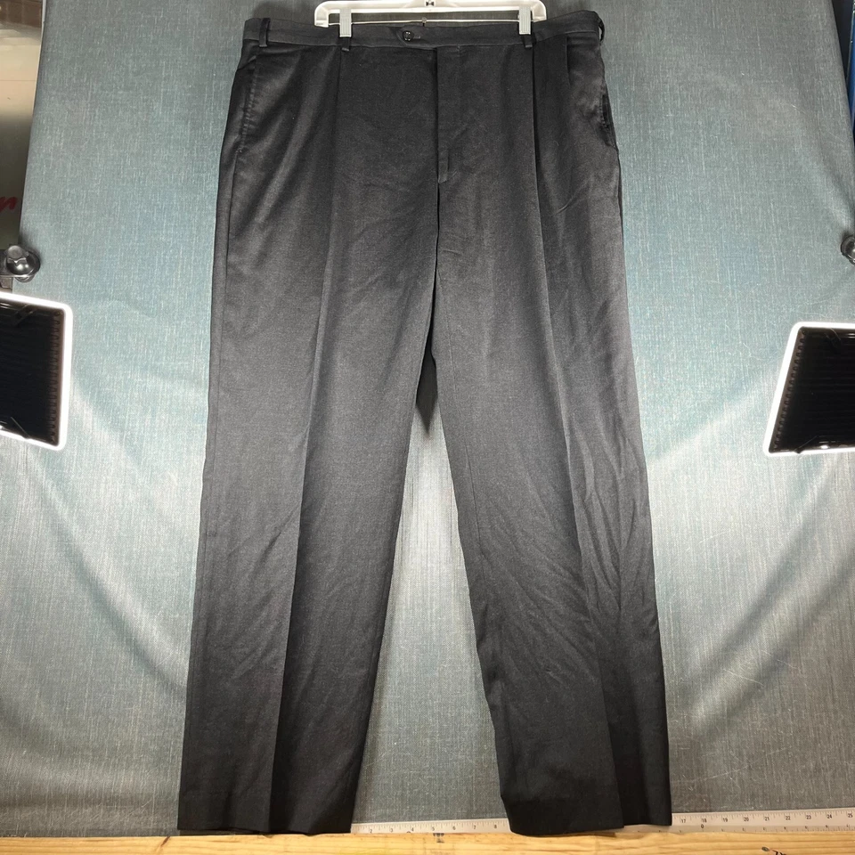 Jos. A. Bank Men 2 Piece Suit Set 48 Black 100% Wool Single Breasted Notch Lapel - Image 1 of 4