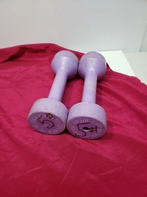 Mancuernas ejecutivas de goma Weider de colección pesas 5 libras raras  Foto 1 de 4