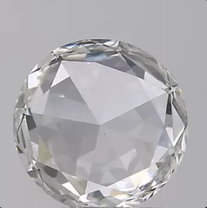 1 CT Round Rose Cut Lab Grown Diamond For Engagement Ring - Picture 1 of 5