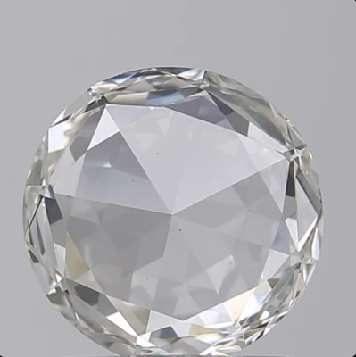 1 CT Round Rose Cut Lab Grown Diamond For Engagement Ring - Image 1 of 4