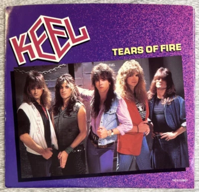 KEEL «Tears Of Fire» 1986 7 дюймов 45 об/мин сингл промо MCA Records ‎– MCA-52861 - Изображение 1 из 4