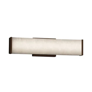 Justice Design Group CLD-8601 Clouds 1 Light 18-1/2"W Integrated - Bronze - Picture 1 of 1