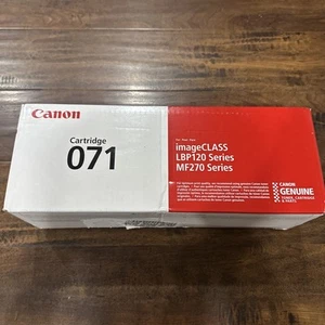 Genuine Canon 071 Black Toner Cartridge imageClass LBP120 - Sealed - Afbeelding 1 van 4