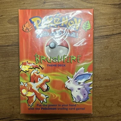 1999 Pokémon Brushfire Theme Deck Factory Sealed, First Edition Cards on Back - Image 1 of 4