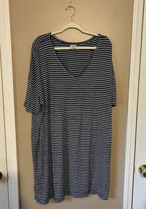 Soma Cool Nights Damen Kurzarm Nachthemd V-Ausschnitt weich bequem gestreift XXL - Bild 1 von 9