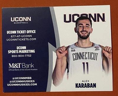 Calendario ALEX KARABAN 2025-2026 UCONN HUSKIES 🏀 Baloncesto Universitario Sked ¡¡GENIAL!!️ Foto 1 de 2
