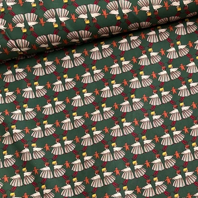 Stoff Meterware Baumwollstoff Patchwork 50 cm Retro Design Tanzpaar  Vintage - Bild 1 von 4