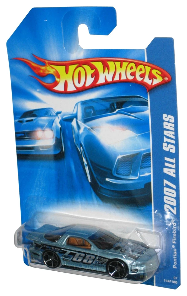 Hot Wheels 2007 All Stars Pontiac Firebird Blue Toy Car 144/180 - Image 1 of 1