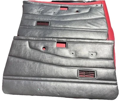 1993-1997 Nissan D21 Single Cab Pickup Truck Left/Right Door Panels Gray OEM - Image 1 of 4