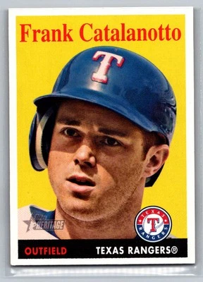 Frank Catalanotto 2007 Topps Heritage Texas Rangers #88 - Image 1 of 2